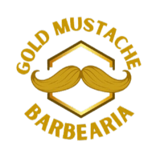 Gold Mustache Logo
